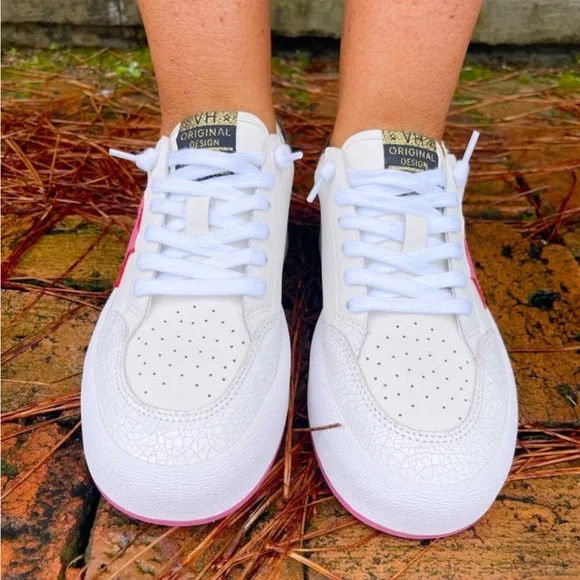 Women’s pink Vintage Havana sneakers - Picture 3 of 4